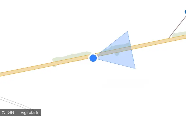 Vue plan de l'emplacement du radar fixe à Cormainville