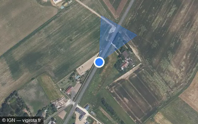 Vue satellite de l'emplacement du radar fixe à Sambin