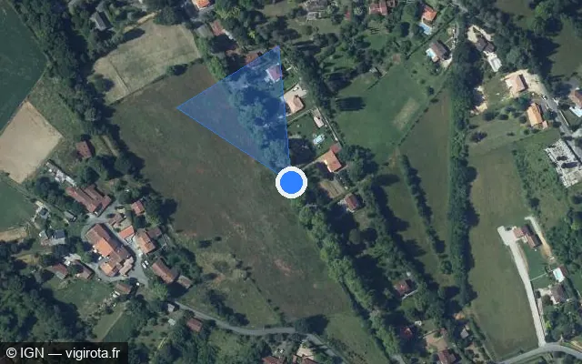Vue satellite de l'emplacement du radar fixe à Castres