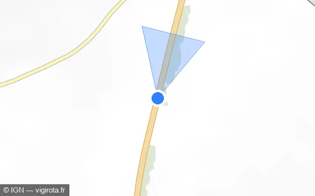 Vue plan de l'emplacement du radar fixe à Éterpigny