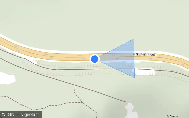 Vue plan de l'emplacement du radar discriminant à Algrange