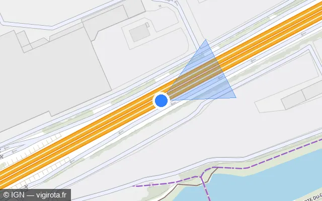 Vue plan de l'emplacement du radar discriminant à Exincourt