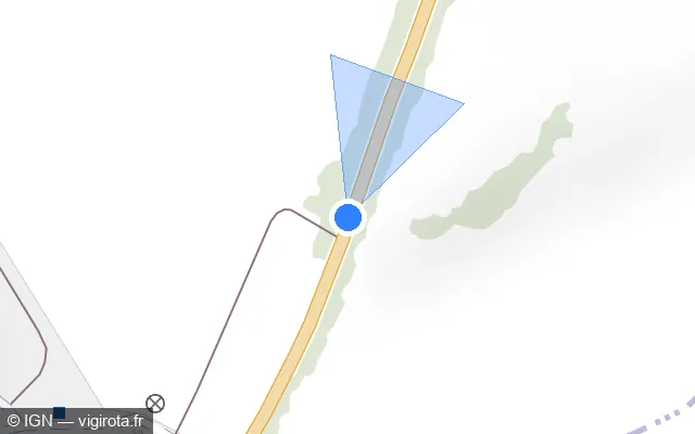 Vue plan de l'emplacement du radar discriminant à Nurlu