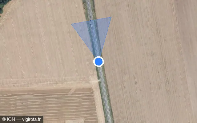 Vue satellite de l'emplacement du radar discriminant à Laleu