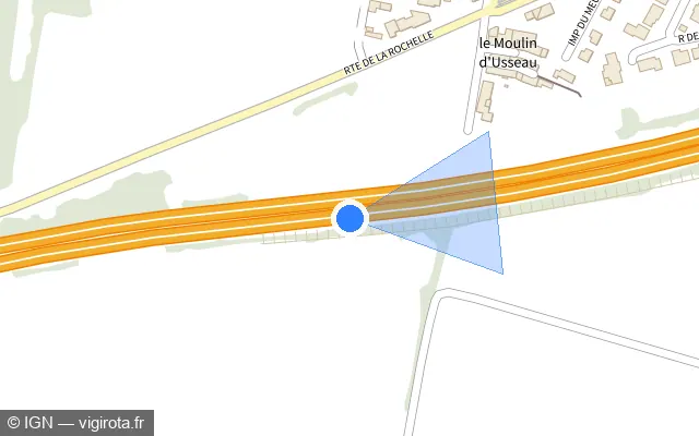 Vue plan de l'emplacement du radar discriminant à Sainte-Soulle