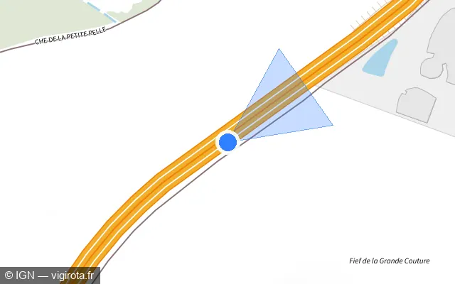 Vue plan de l'emplacement du radar discriminant à Aytré