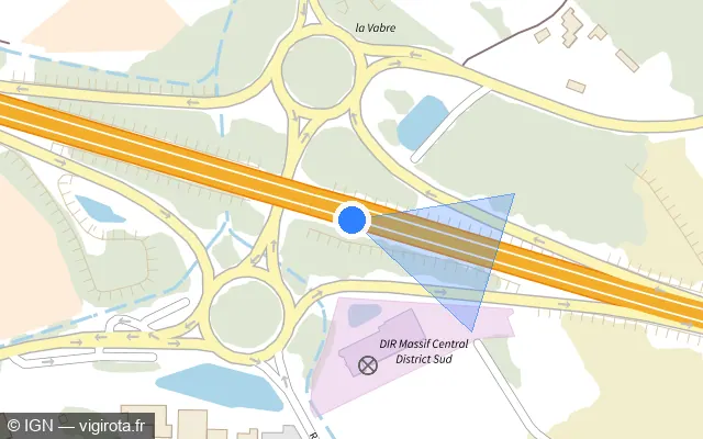 Vue plan de l'emplacement du radar discriminant à Saint-Paul-et-Valmalle