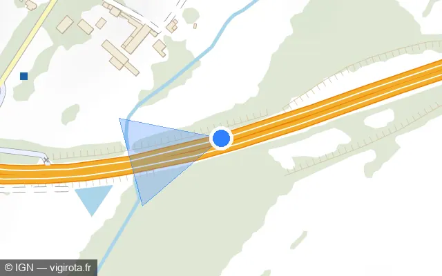 Vue plan de l'emplacement du radar discriminant à Ramecourt