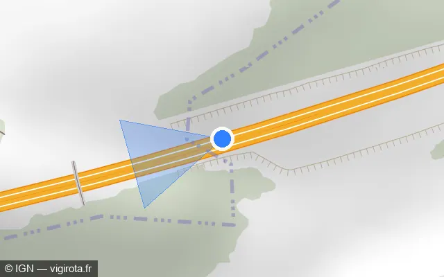 Vue plan de l'emplacement du radar discriminant à Aumale