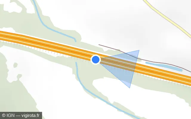 Vue plan de l'emplacement du radar discriminant à Les Souhesmes-Rampont