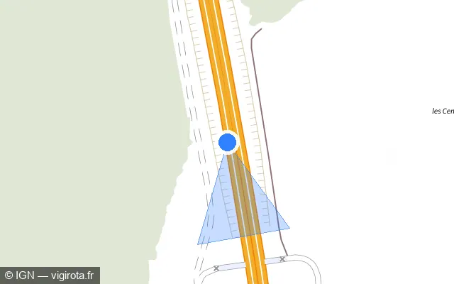 Vue plan de l'emplacement du radar discriminant à Vernois-lès-Vesvres