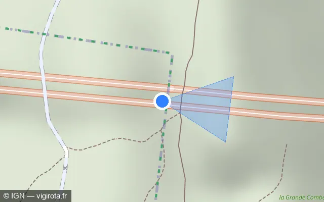 Vue plan de l'emplacement du radar discriminant à Nances