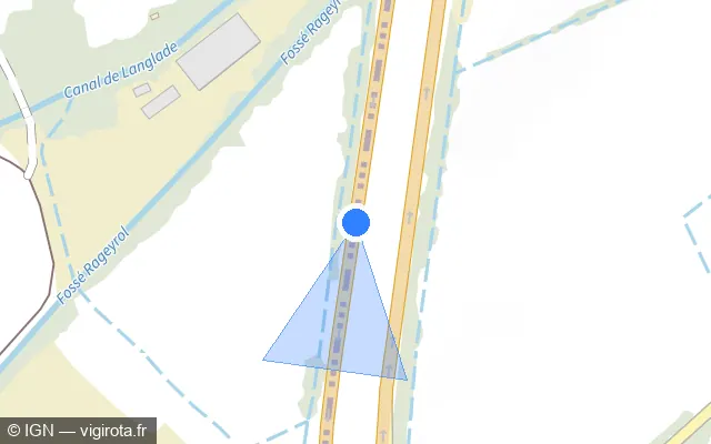 Vue plan de l'emplacement du radar discriminant à Saint-Martin-de-Crau