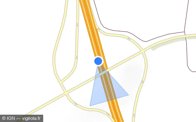 Vue plan de l'emplacement du radar discriminant à Poisvilliers
