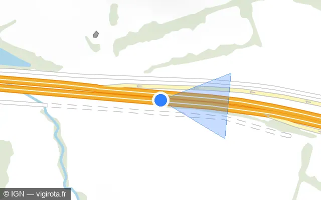 Vue plan de l'emplacement du radar discriminant à La Longueville