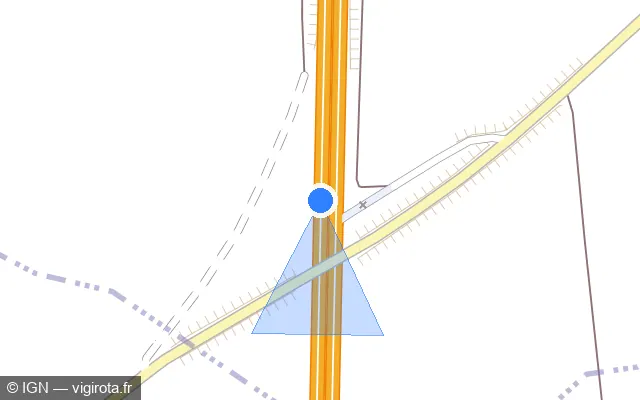 Vue plan de l'emplacement du radar discriminant à Dardez