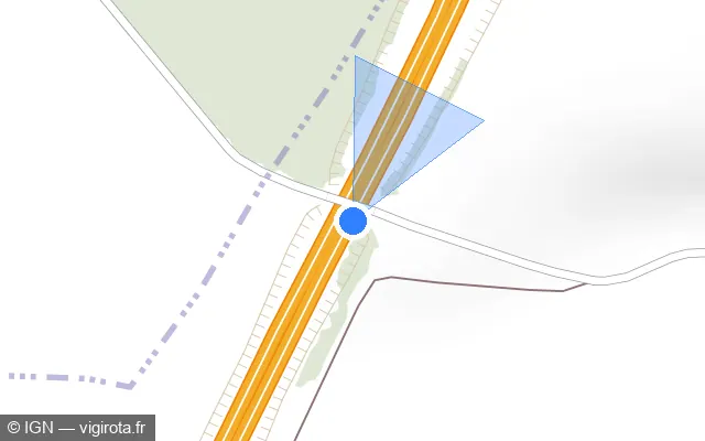 Vue plan de l'emplacement du radar discriminant à Froissy