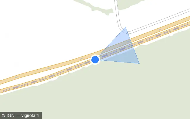 Vue plan de l'emplacement du radar discriminant à Louisfert