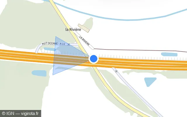 Vue plan de l'emplacement du radar discriminant à Saint-Bomer
