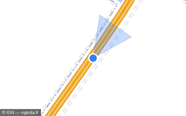 Vue plan de l'emplacement du radar discriminant à Biencourt