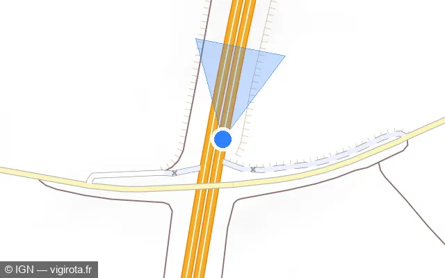 Vue plan de l'emplacement du radar discriminant à Trancrainville