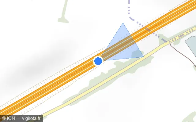 Vue plan de l'emplacement du radar discriminant à Guipavas