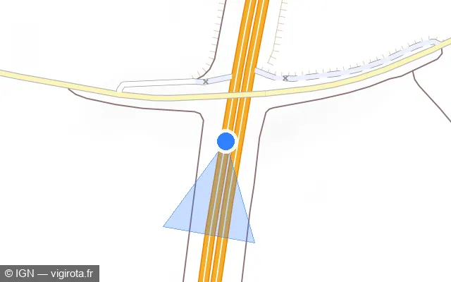 Vue plan de l'emplacement du radar discriminant à Trancrainville