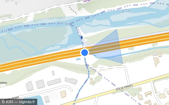 Vue plan de l'emplacement du radar discriminant à Baho