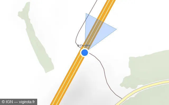 Vue plan de l'emplacement du radar discriminant à Novy-Chevrières