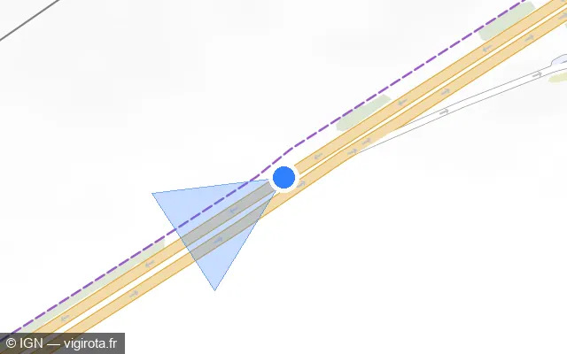 Vue plan de l'emplacement du radar discriminant à Gavrelle