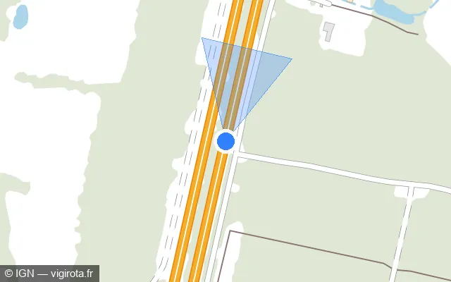 Vue plan de l'emplacement du radar discriminant à Héric