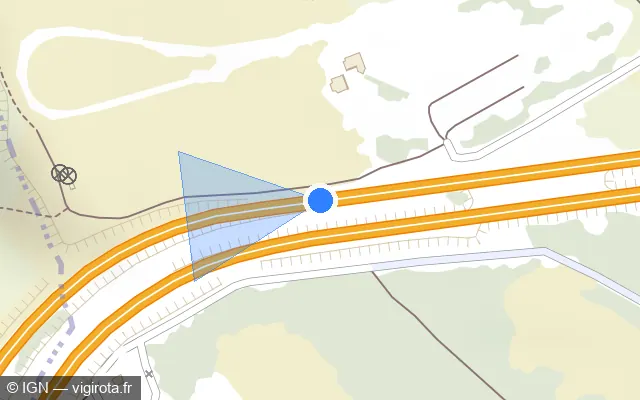 Vue plan de l'emplacement du radar discriminant à Vitrolles