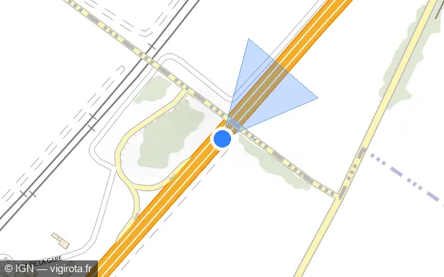 Vue plan de l'emplacement du radar discriminant à Osthouse
