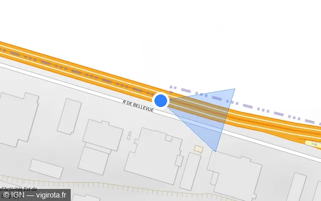 Vue plan de l'emplacement du radar discriminant à Saint-Germain-la-Blanche-Herbe