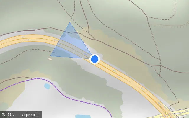Vue plan de l'emplacement du radar discriminant à Angevillers