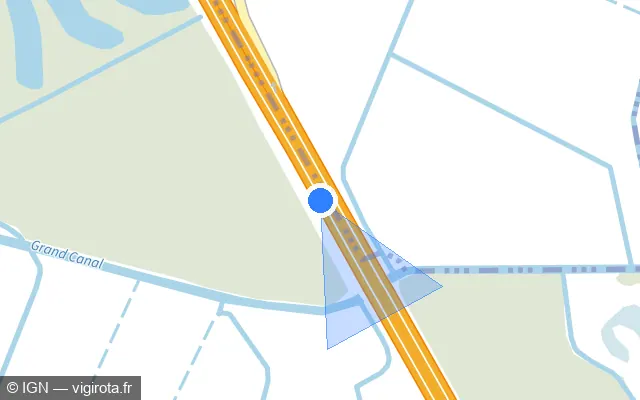 Vue plan de l'emplacement du radar discriminant à Angoulins