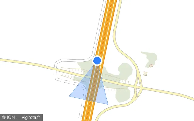 Vue plan de l'emplacement du radar discriminant à Biltzheim