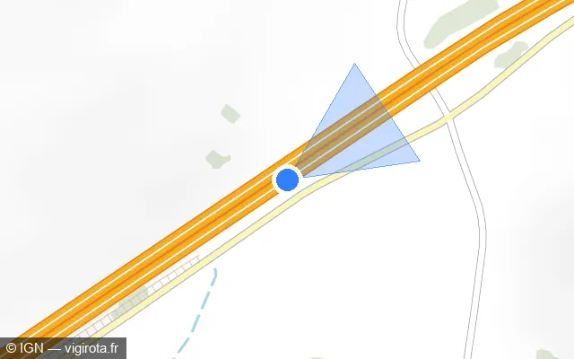 Vue plan de l'emplacement du radar discriminant à Saint-Maurice-la-Souterraine
