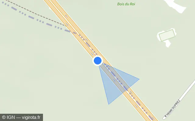 Vue plan de l'emplacement du radar discriminant à Aumont-en-Halatte