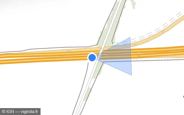 Vue plan de l'emplacement du radar discriminant à Geispolsheim