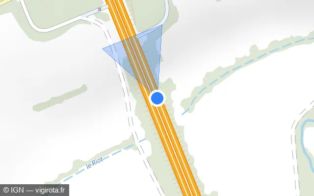 Vue plan de l'emplacement du radar discriminant à Marcoing