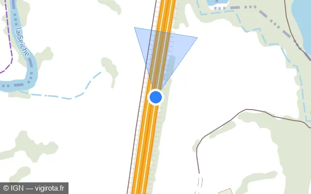 Vue plan de l'emplacement du radar discriminant à Pont-Péan
