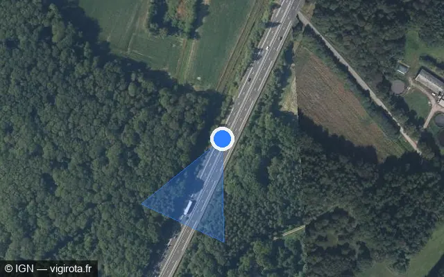 Vue satellite de l'emplacement du radar discriminant à Loutehel