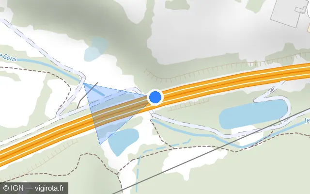 Vue plan de l'emplacement du radar discriminant à Orvault