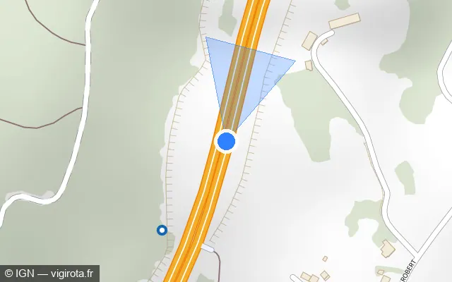 Vue plan de l'emplacement du radar discriminant à Égletons
