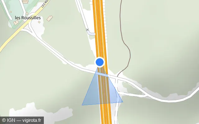 Vue plan de l'emplacement du radar discriminant à Saint-Sylvestre