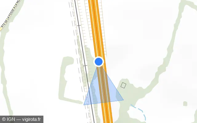 Vue plan de l'emplacement du radar discriminant à Neauphe-sous-Essai