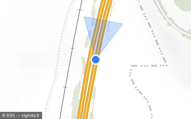 Vue plan de l'emplacement du radar discriminant à Hem-Monacu