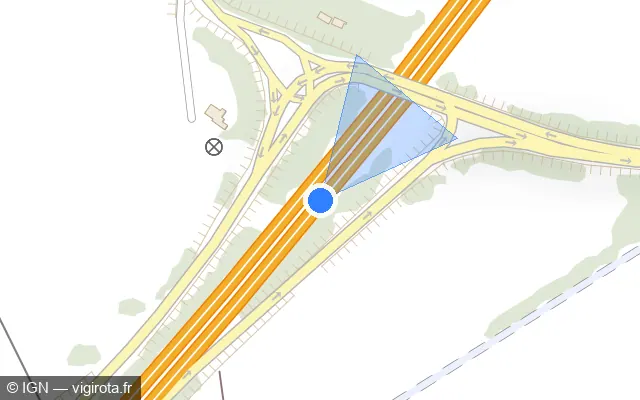 Vue plan de l'emplacement du radar discriminant à Neuville-sur-Escaut