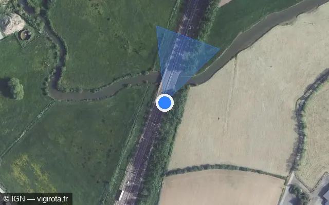 Vue satellite de l'emplacement du radar discriminant à Osmanville